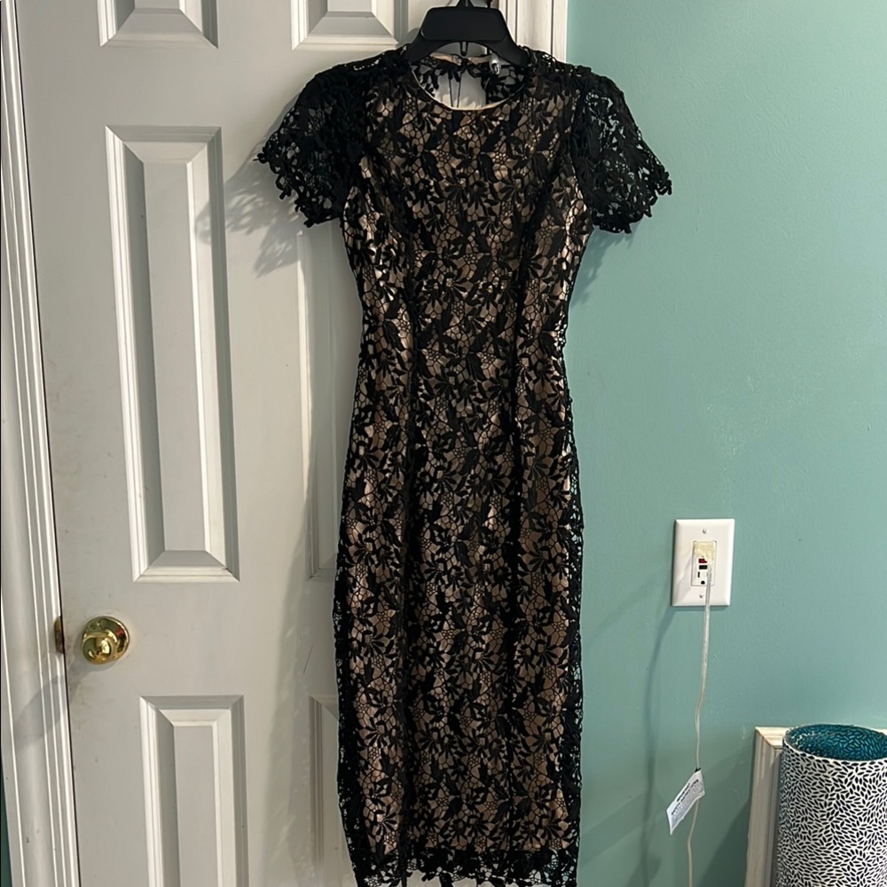NSR Elegant Black Lace Dress